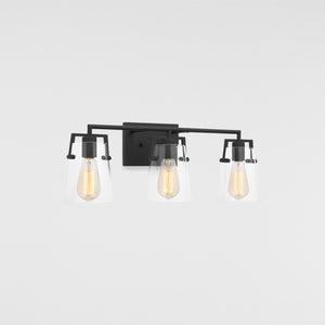 Crofton 3 - Light Vanity Brushed Nickel - Visual Comfort Wall Lights
