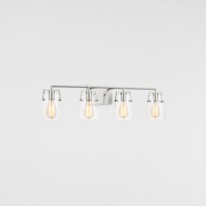 Crofton 4 - Light Vanity Brushed Nickel - Visual Comfort Wall Lights