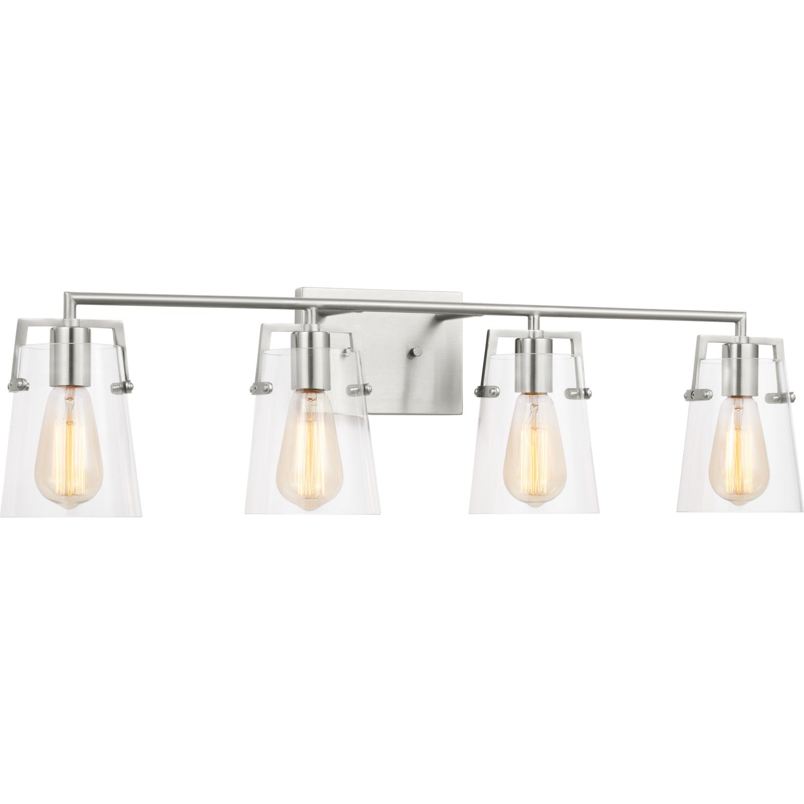 Crofton 4 - Light Vanity Brushed Nickel - Visual Comfort Wall Lights