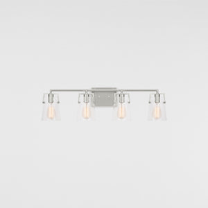 Crofton 4 - Light Vanity Brushed Nickel - Visual Comfort Wall Lights