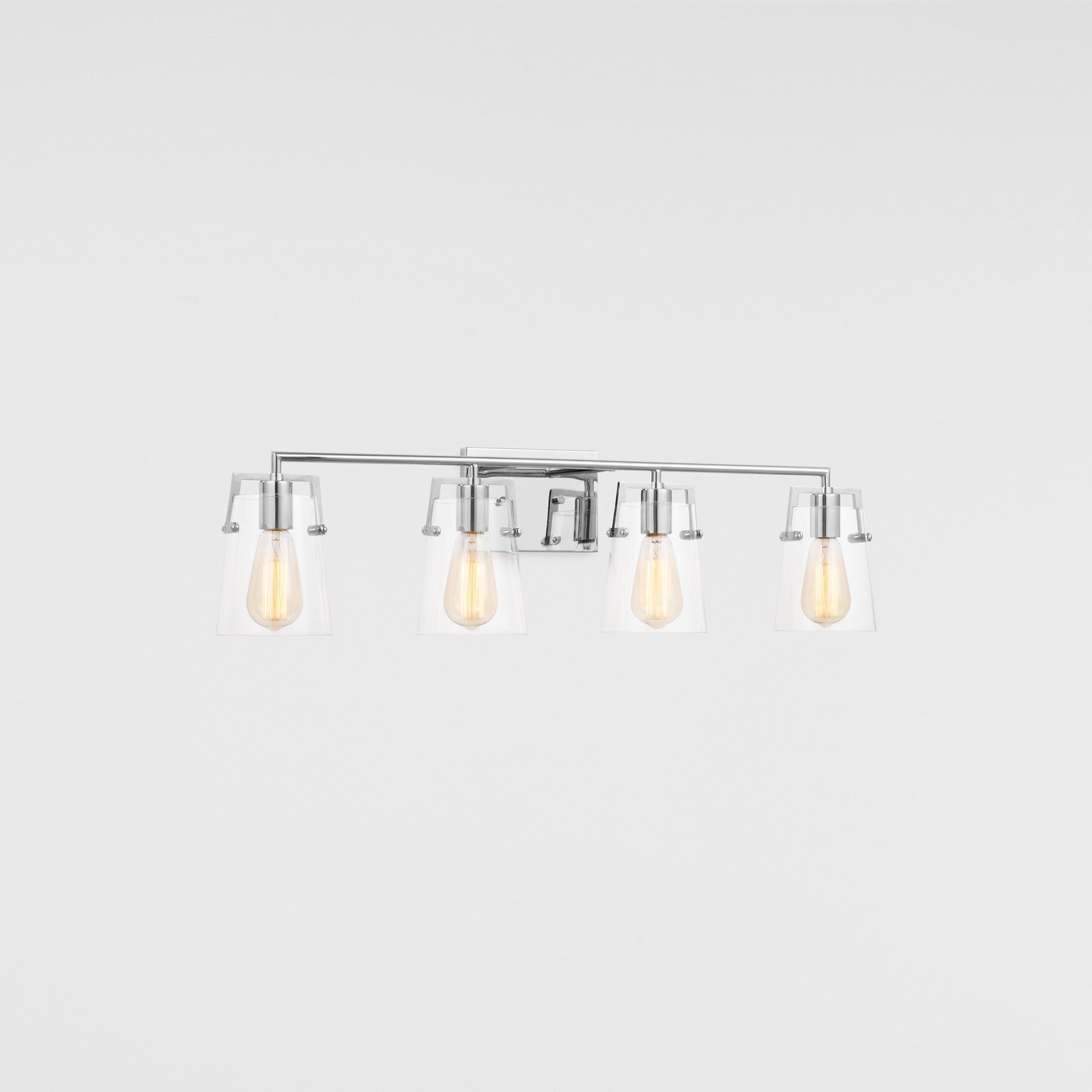 Crofton 4 - Light Vanity Brushed Nickel - Visual Comfort Wall Lights