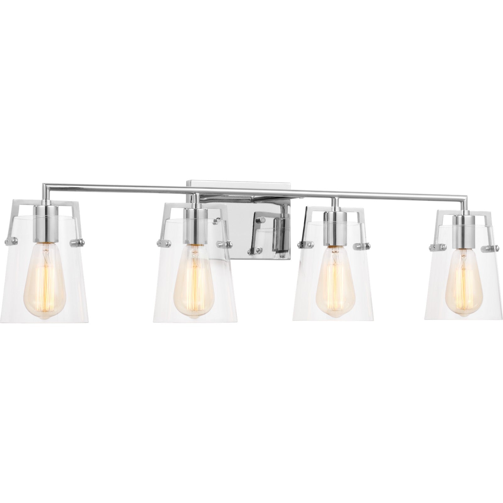 Crofton 4 - Light Vanity Brushed Nickel - Visual Comfort Wall Lights