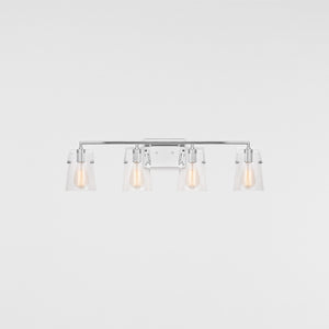Crofton 4 - Light Vanity Brushed Nickel - Visual Comfort Wall Lights