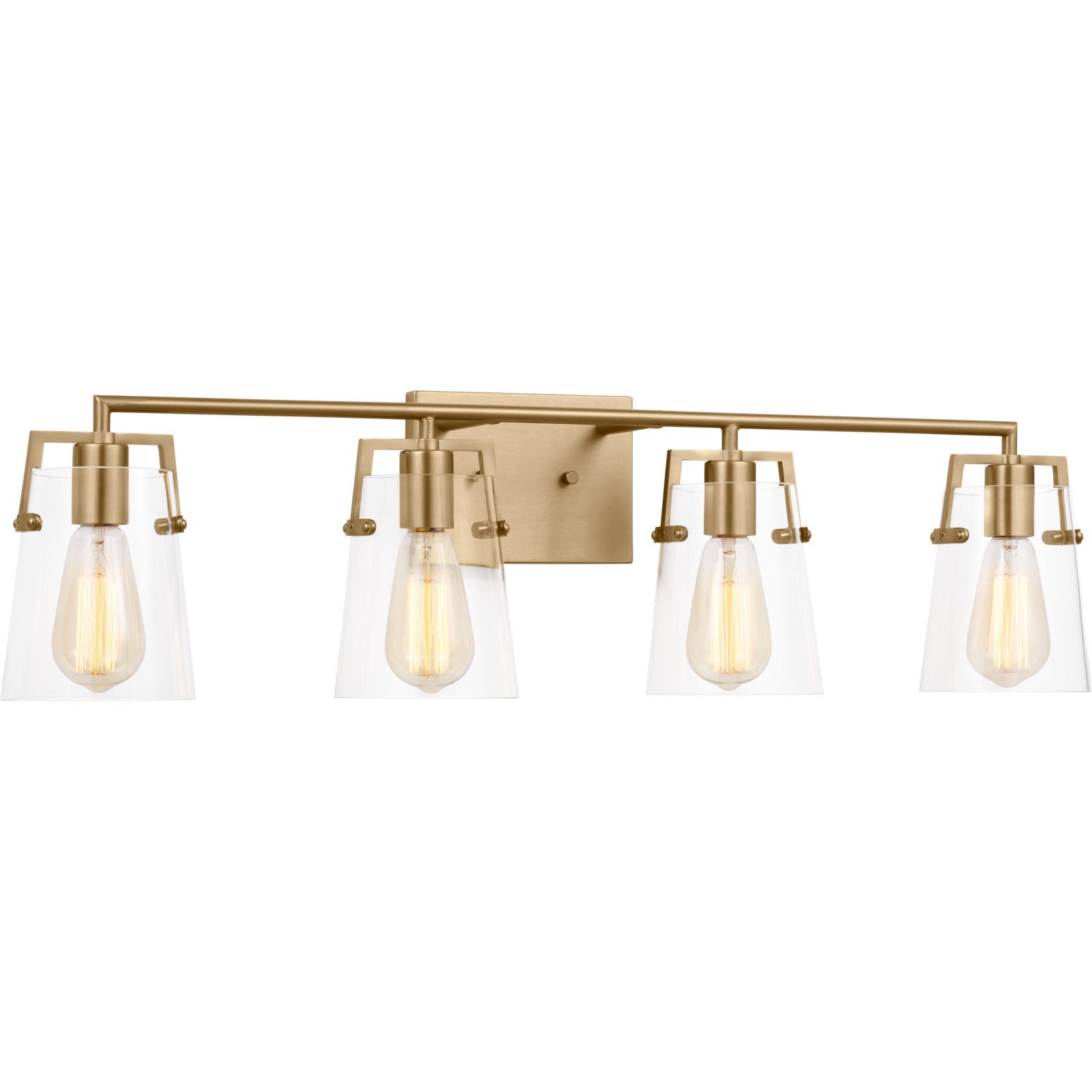 Crofton 4 - Light Vanity Brushed Nickel - Visual Comfort Wall Lights