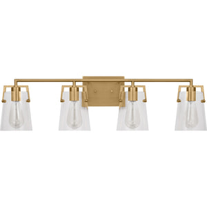 Crofton 4 - Light Vanity Brushed Nickel - Visual Comfort Wall Lights