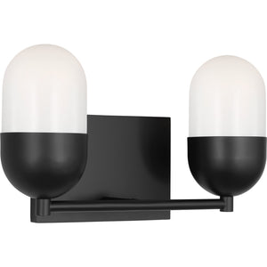 Foster Medium Vanity Midnight Black - Visual Comfort Wall Lights