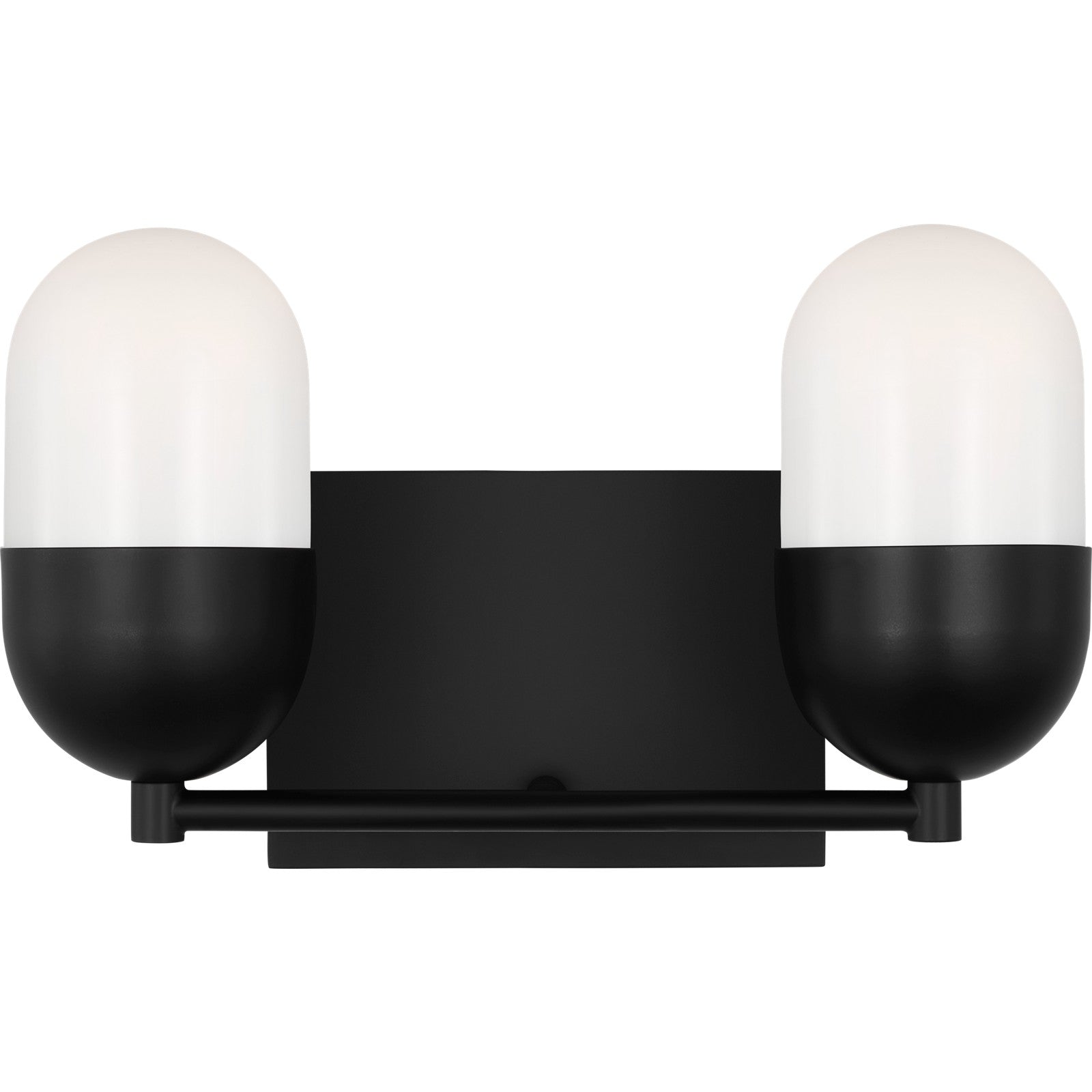 Foster Medium Vanity Midnight Black - Visual Comfort Wall Lights