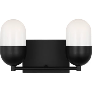 Foster Medium Vanity Midnight Black - Visual Comfort Wall Lights