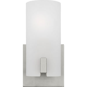 Rhode Small Vanity Brushed Steel - Visual Comfort Wall Lights