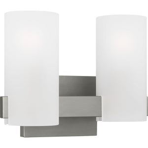 Rhode Medium Vanity Brushed Steel - Visual Comfort Wall Lights