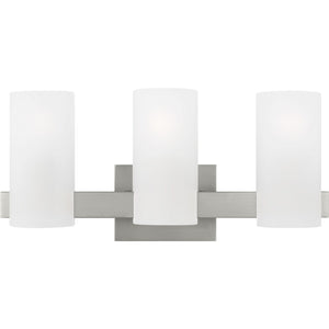 Rhode Large Vanity Brushed Steel - Visual Comfort Wall Lights