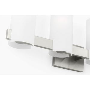 Rhode Extra Large Vanity Brushed Steel - Visual Comfort Wall Lights