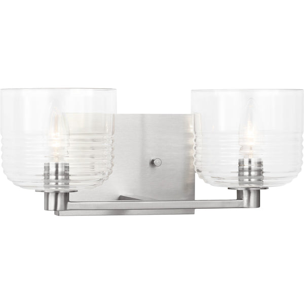 Lochdale Medium Vanity Brushed Nickel - Visual Comfort Wall Lights