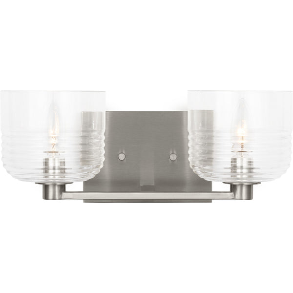 Lochdale Medium Vanity Brushed Nickel - Visual Comfort Wall Lights