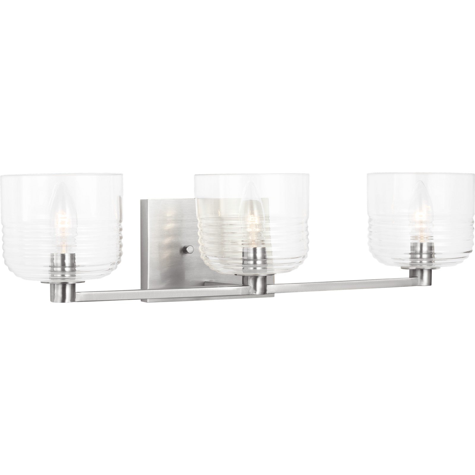 Lochdale Large Vanity Brushed Nickel - Visual Comfort Wall Lights