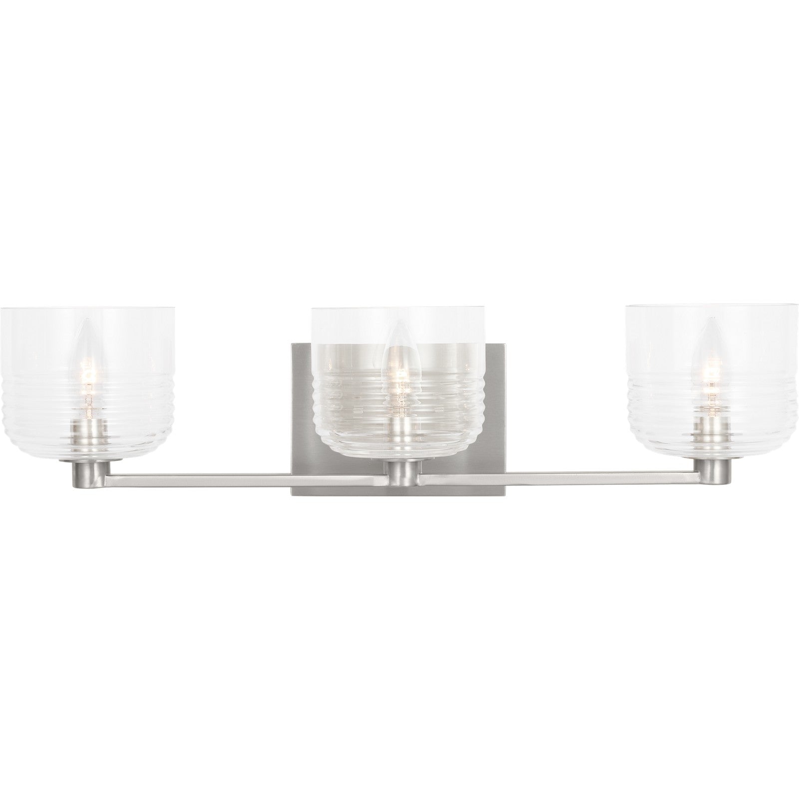Lochdale Large Vanity Brushed Nickel - Visual Comfort Wall Lights