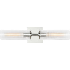 Sarita Medium Sconce Brushed Nickel - Visual Comfort Wall Lights