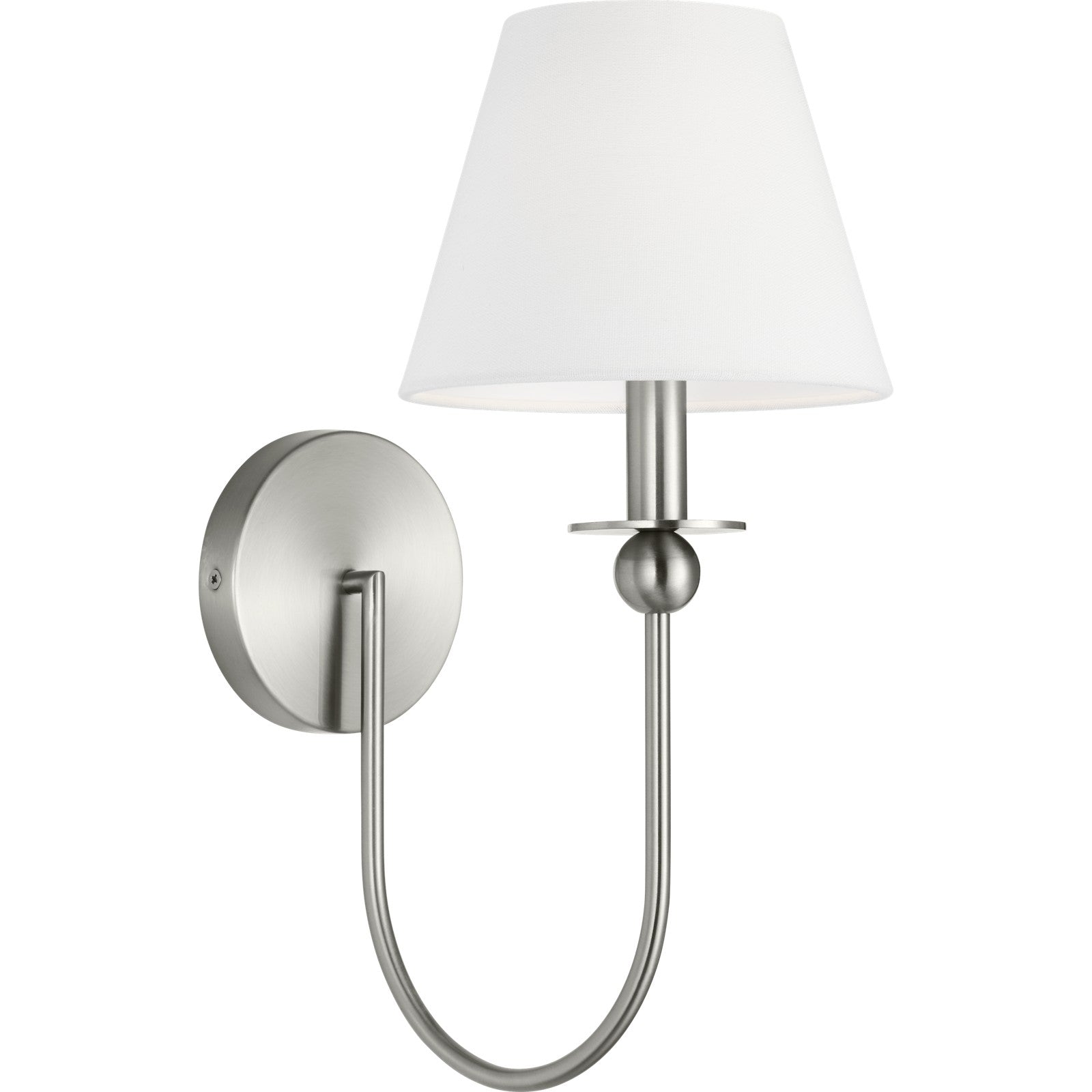 Elsay Small Sconce Brushed Nickel - Visual Comfort Wall Lights