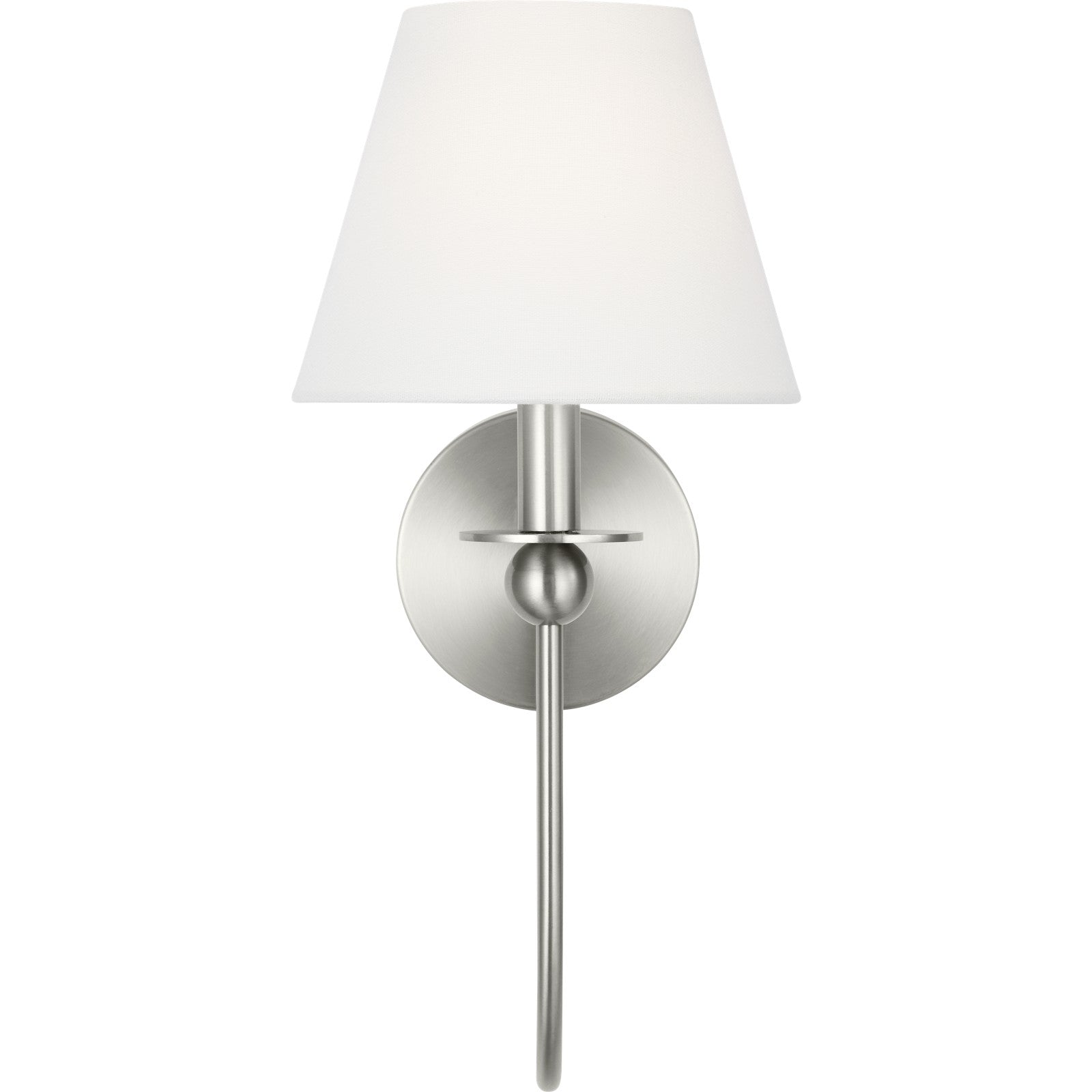 Elsay Small Sconce Brushed Nickel - Visual Comfort Wall Lights