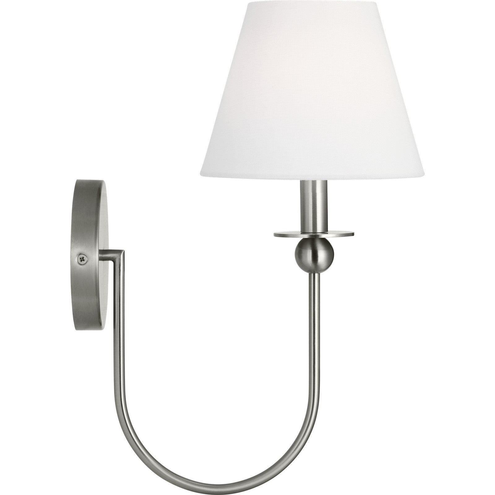 Elsay Small Sconce Brushed Nickel - Visual Comfort Wall Lights