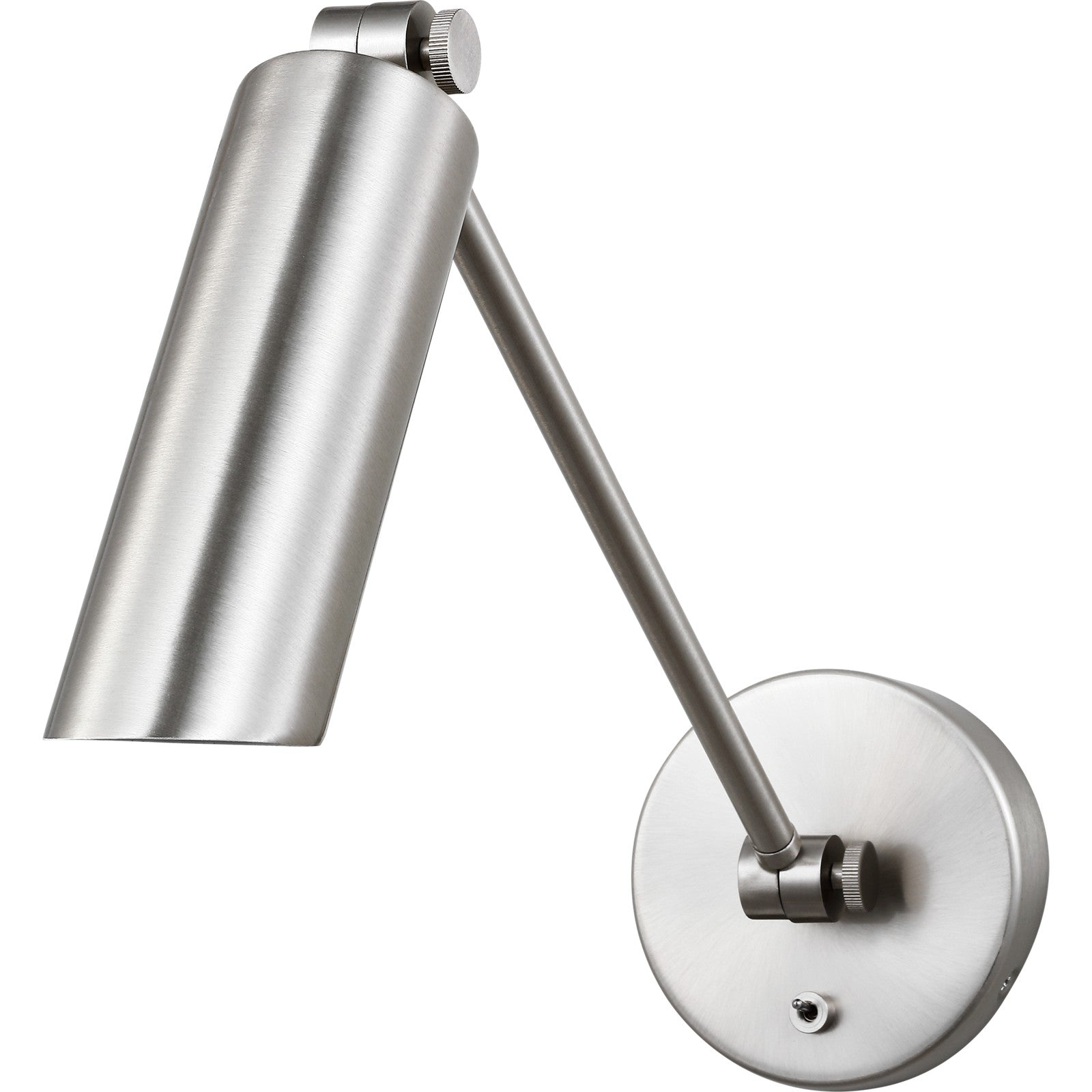 Frasar Arm Medium Sconce Brushed Nickel - Visual Comfort Wall Lights