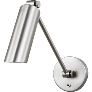 Frasar Arm Medium Sconce Brushed Nickel - Visual Comfort Wall Lights