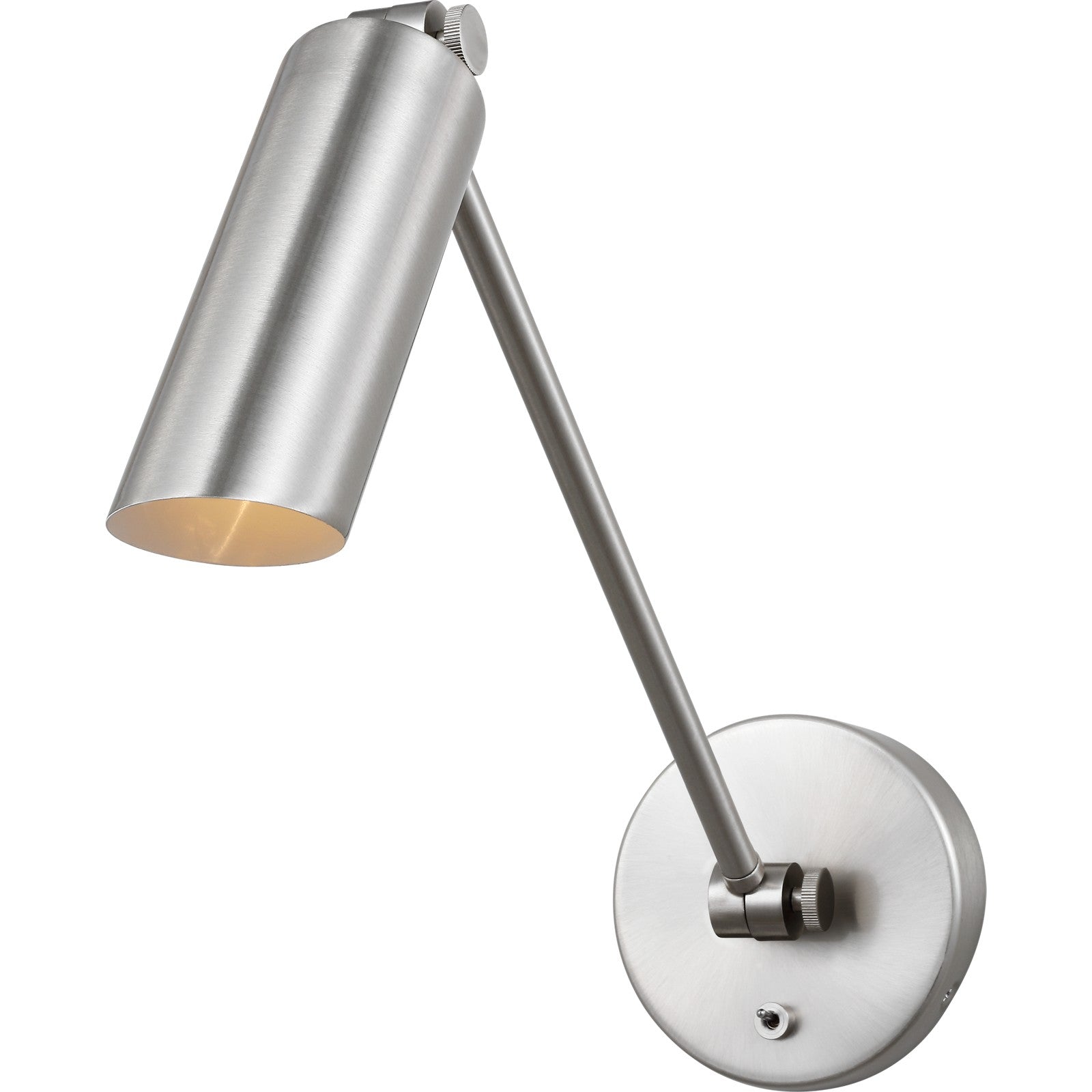 Frasar Arm Medium Sconce Brushed Nickel - Visual Comfort Wall Lights