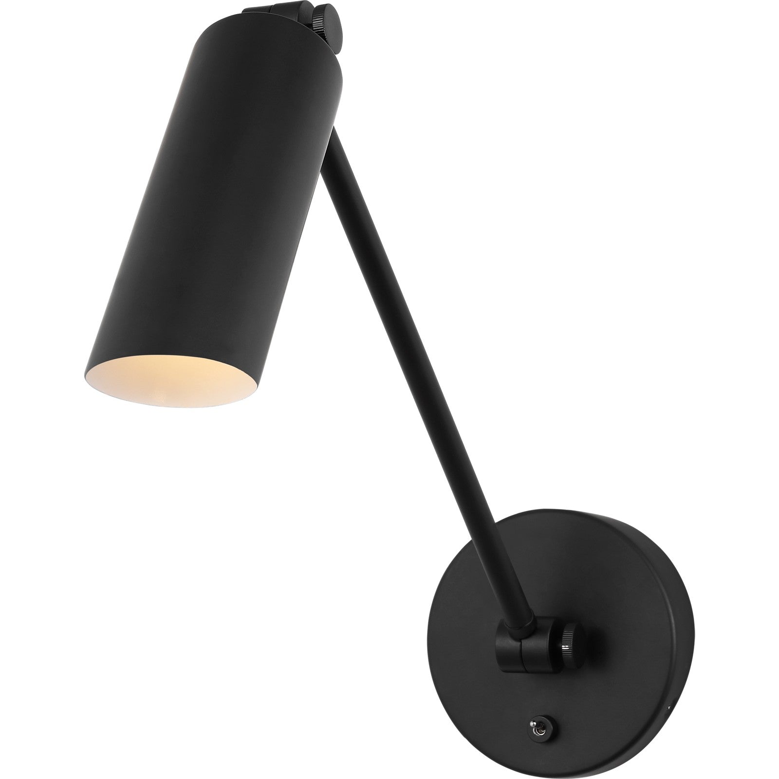Frasar Arm Medium Sconce Brushed Nickel - Visual Comfort Wall Lights