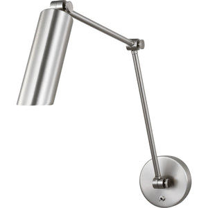 Frasar Arm Large Sconce Brushed Nickel - Visual Comfort Wall Lights