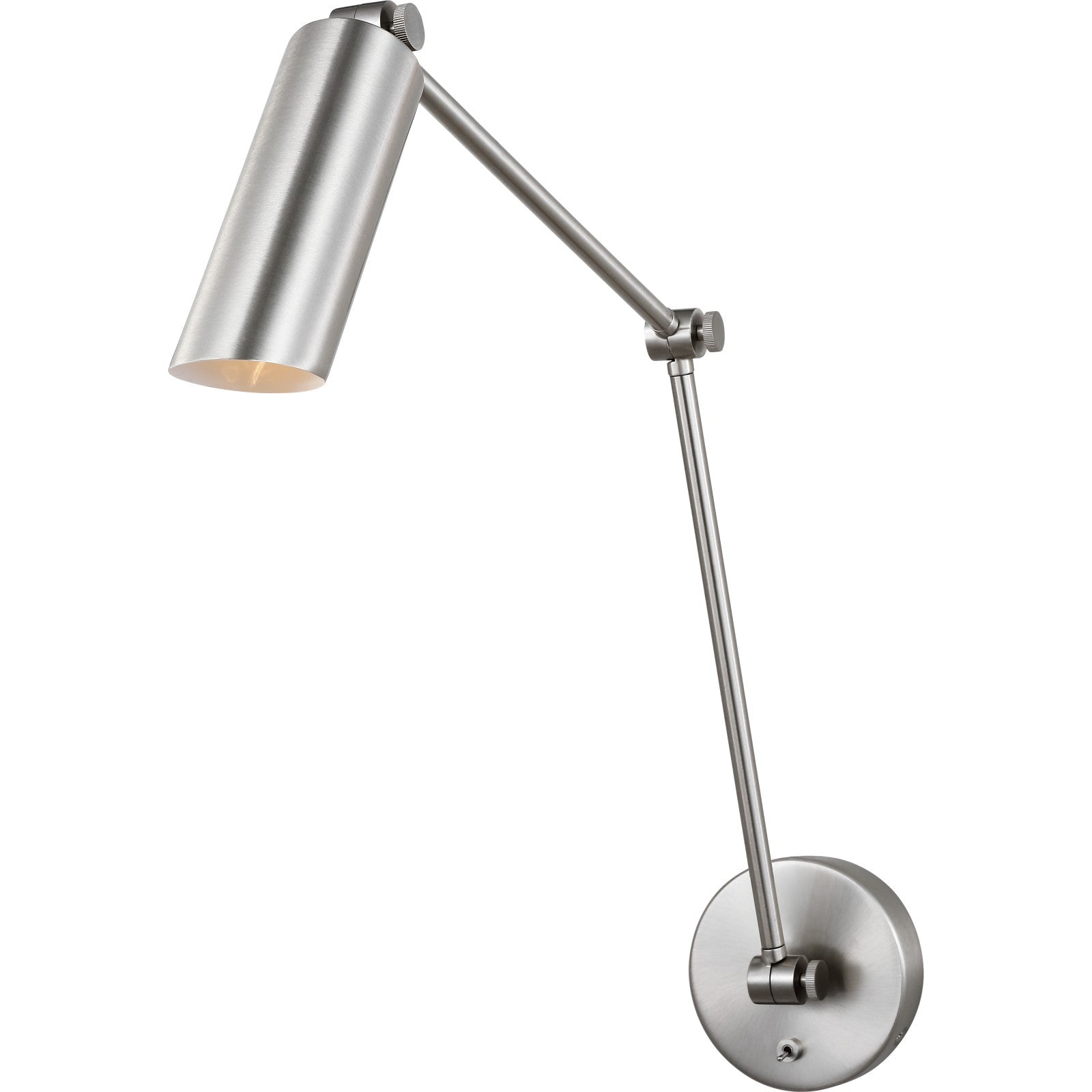 Frasar Arm Large Sconce Brushed Nickel - Visual Comfort Wall Lights