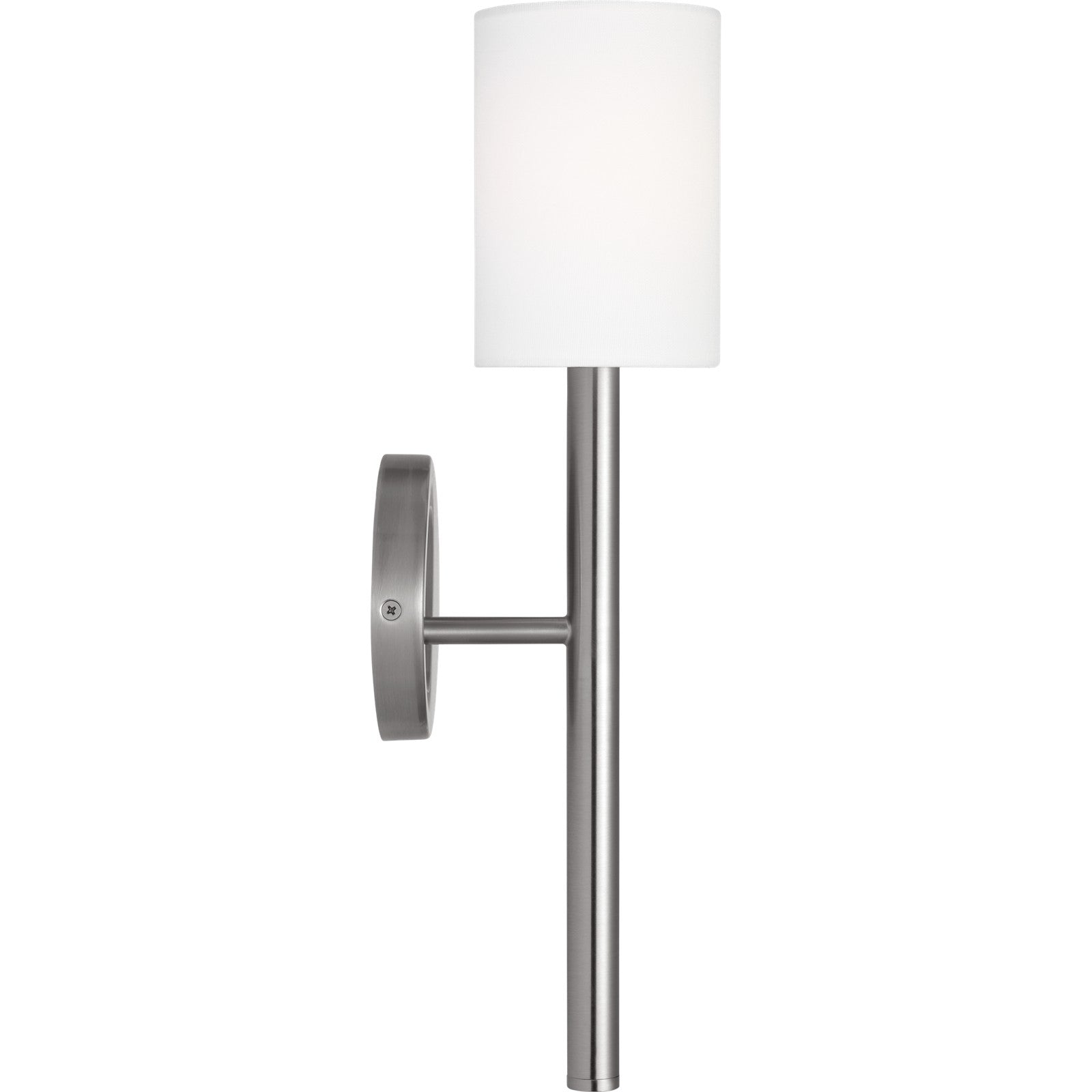 Egmont Tall Sconce Brushed Nickel - Visual Comfort Wall Lights
