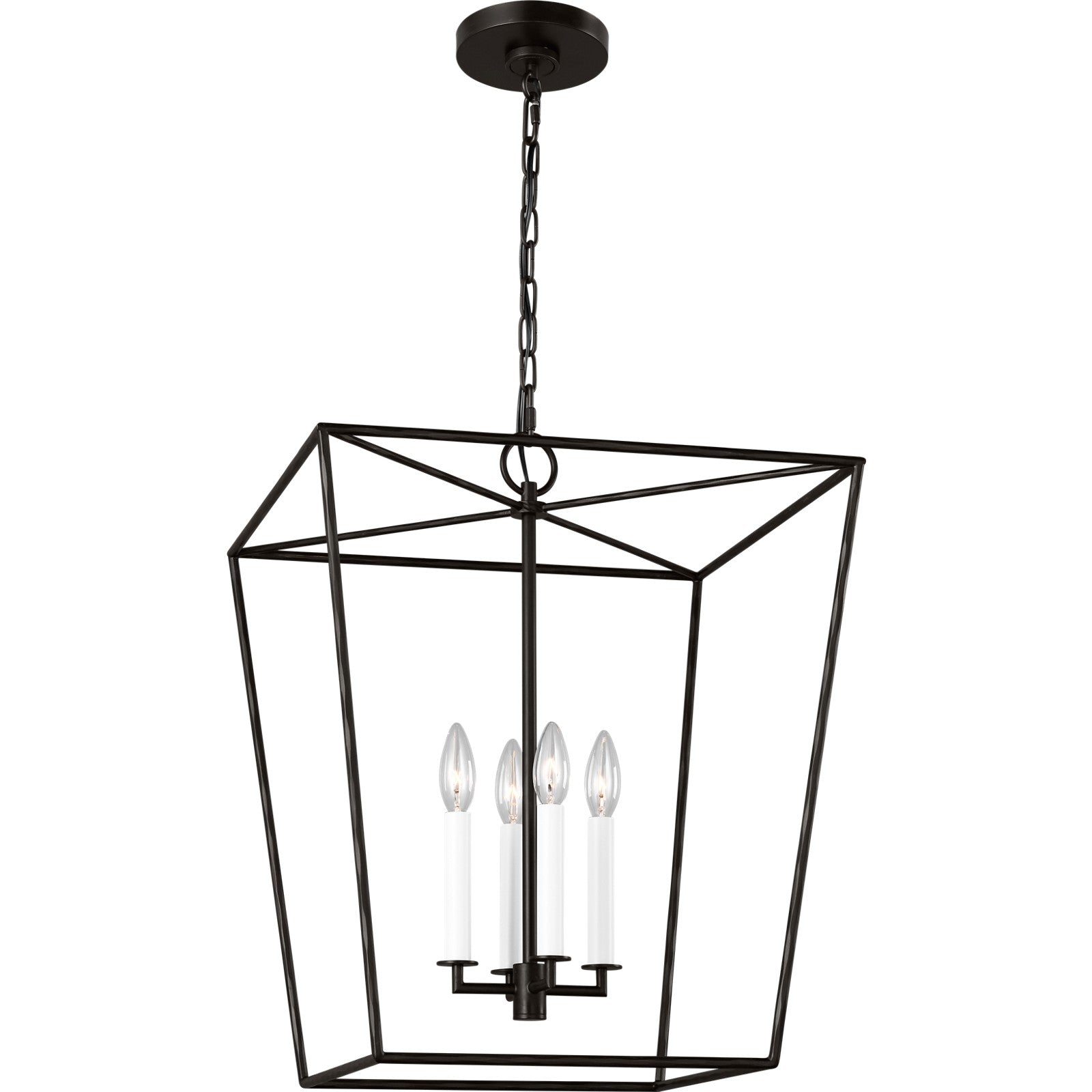 Viota Medium Lantern Aged Iron - Visual Comfort Ceiling Lights