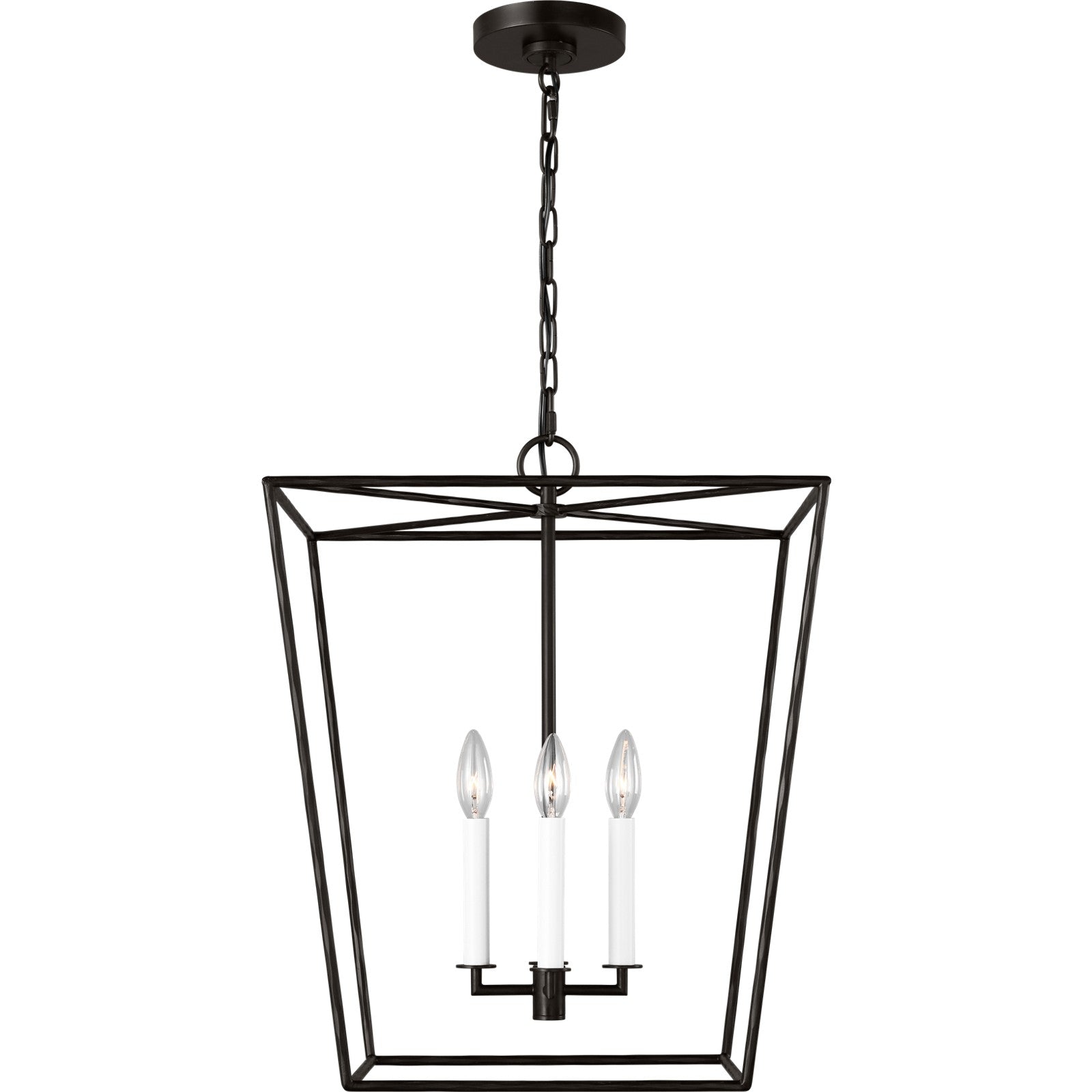 Viota Medium Lantern Aged Iron - Visual Comfort Ceiling Lights