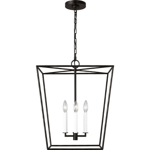 Viota Medium Lantern Aged Iron - Visual Comfort Ceiling Lights