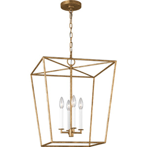 Viota Medium Lantern Aged Iron - Visual Comfort Ceiling Lights