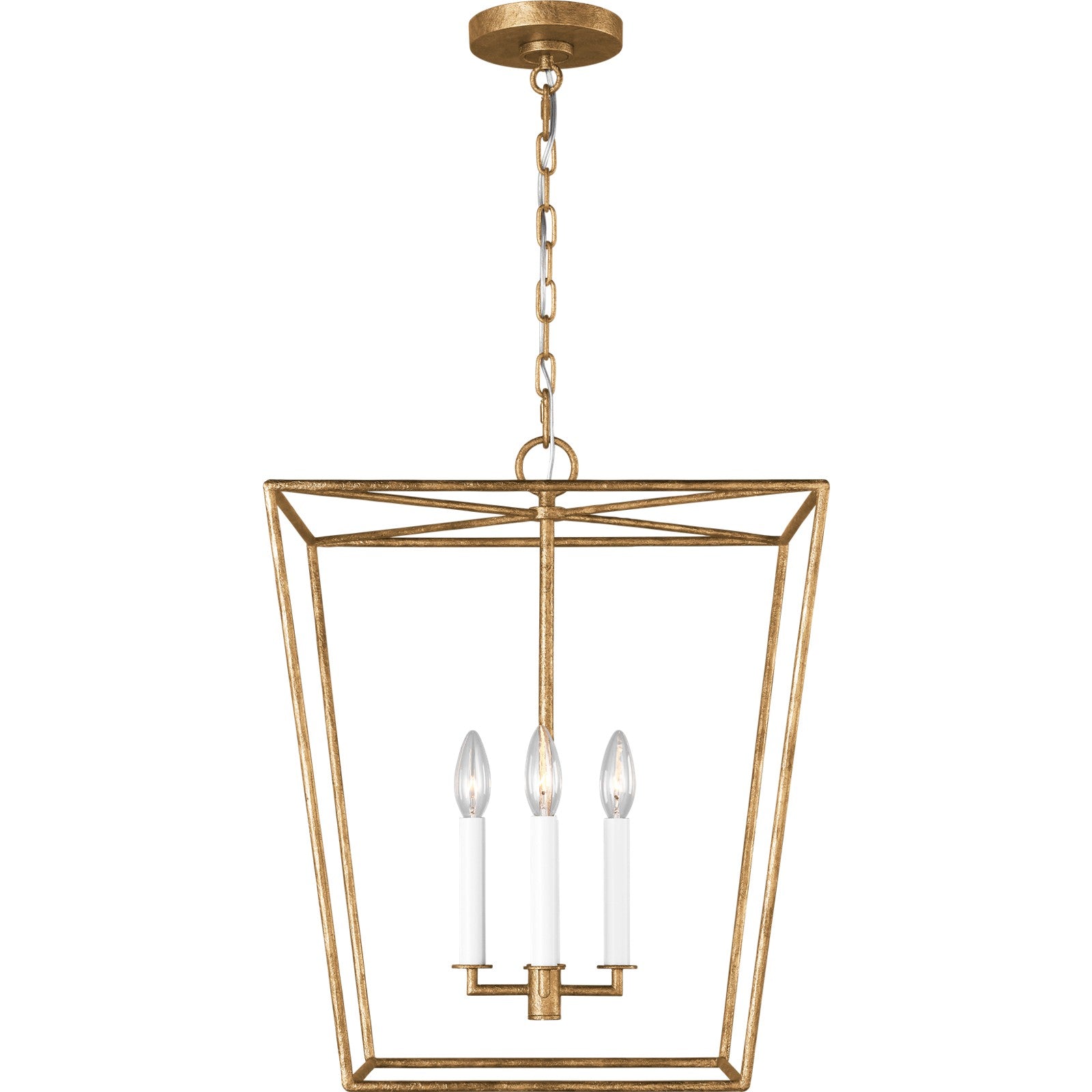Viota Medium Lantern Aged Iron - Visual Comfort Ceiling Lights