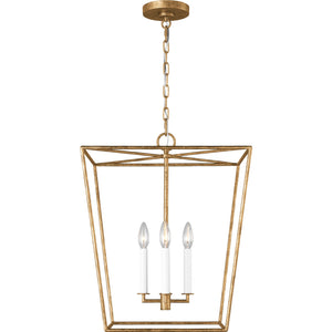 Viota Medium Lantern Aged Iron - Visual Comfort Ceiling Lights