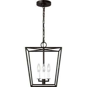 Viota Small Lantern Aged Iron - Visual Comfort Ceiling Lights
