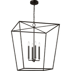 Viota Large Lantern Aged Iron - Visual Comfort Ceiling Lights