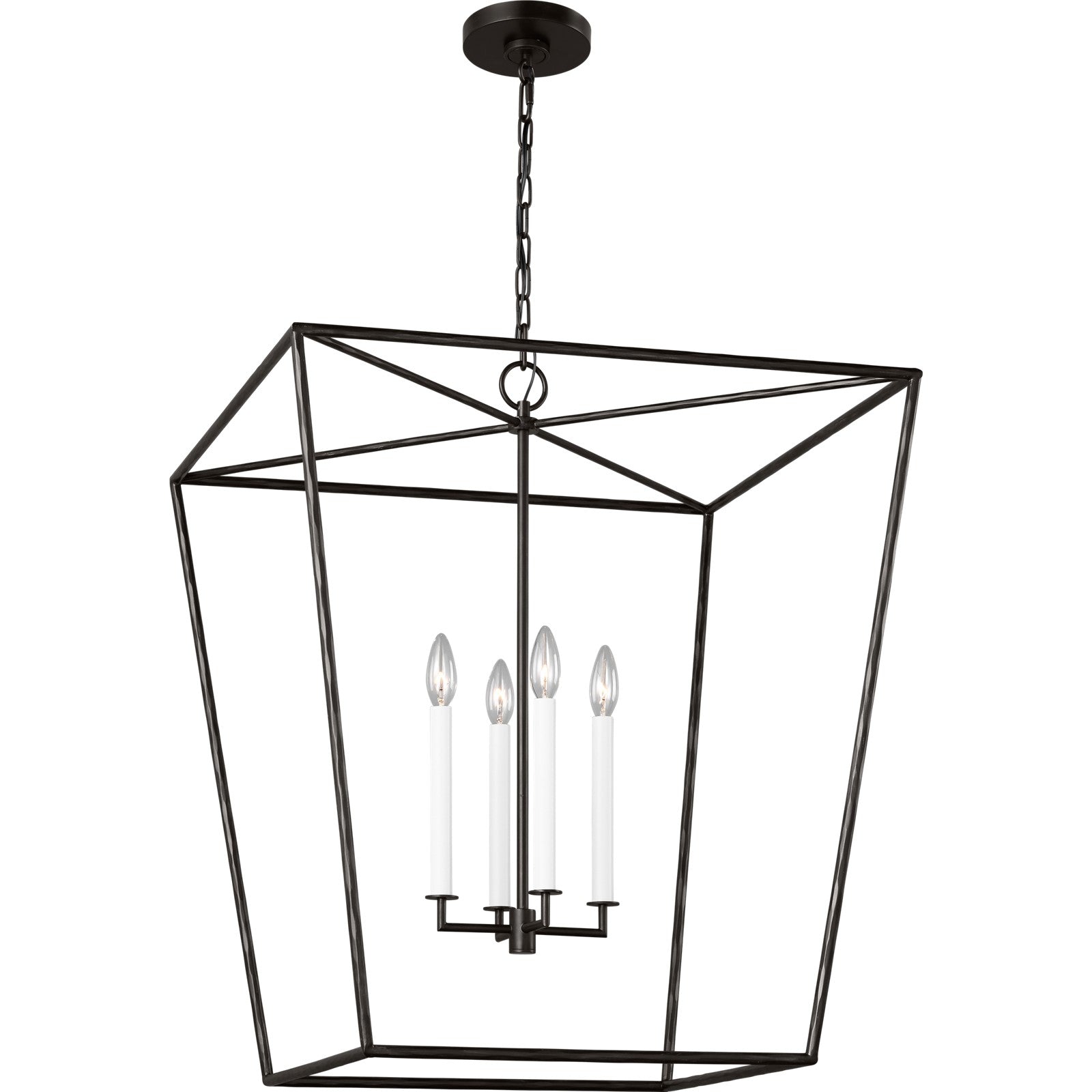 Viota Large Lantern Aged Iron - Visual Comfort Ceiling Lights