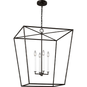 Viota Large Lantern Aged Iron - Visual Comfort Ceiling Lights