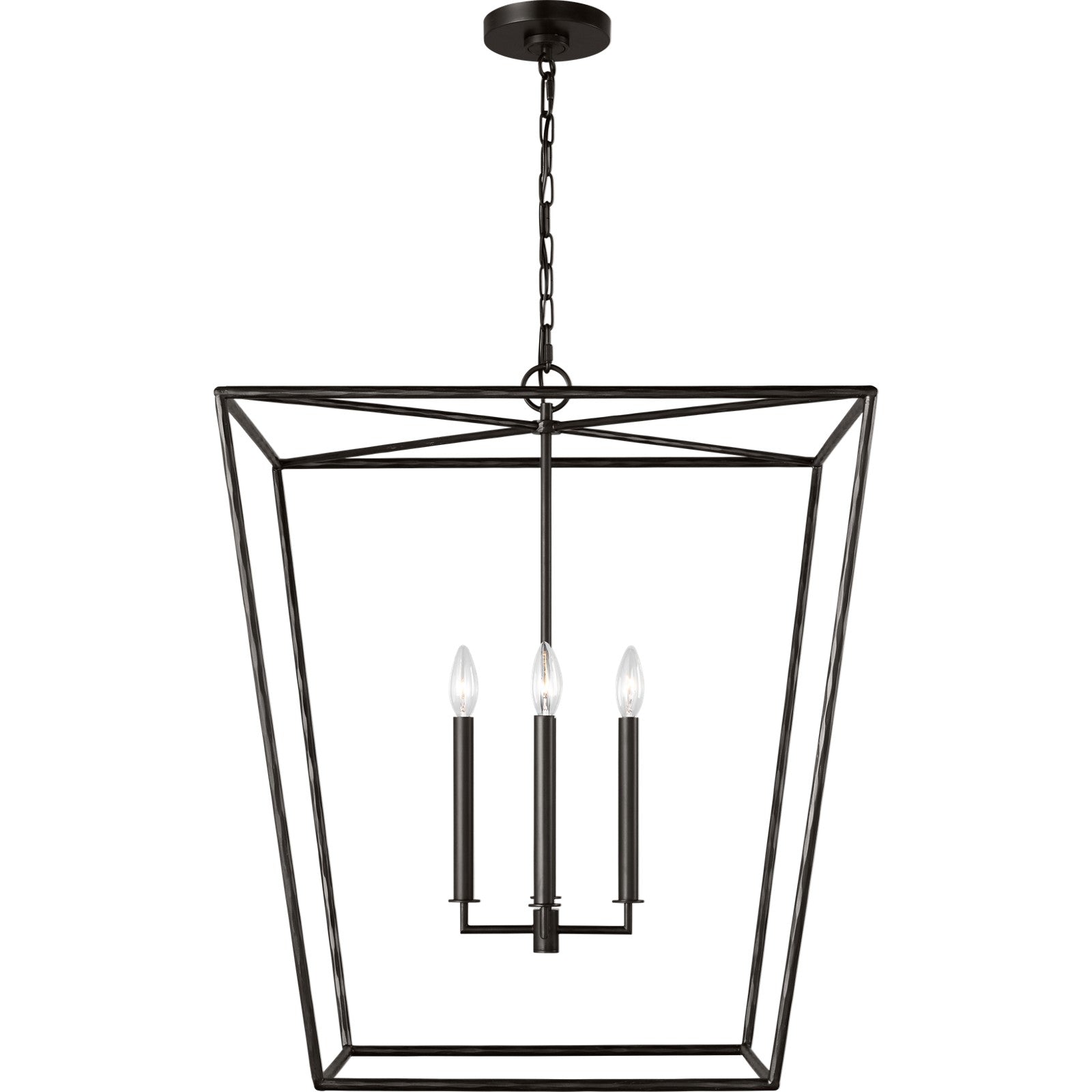Viota Large Lantern Aged Iron - Visual Comfort Ceiling Lights