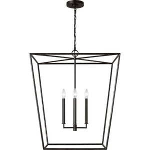 Viota Large Lantern Aged Iron - Visual Comfort Ceiling Lights