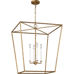 Viota Large Lantern Aged Iron - Visual Comfort Ceiling Lights