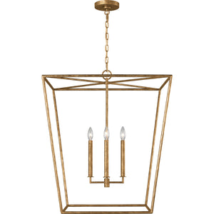 Viota Large Lantern Aged Iron - Visual Comfort Ceiling Lights