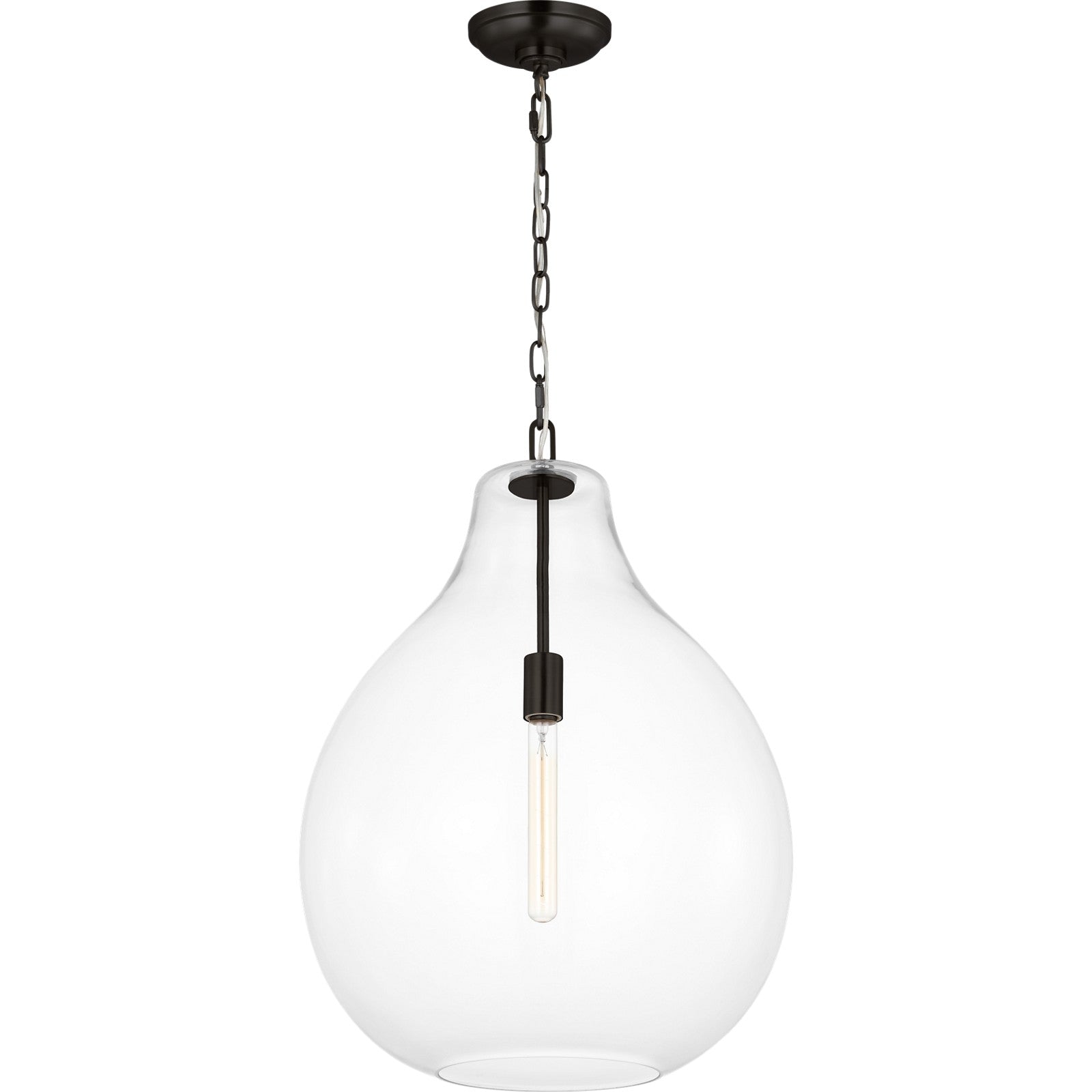 Magnus Extra Large Pendant Aged Iron - Visual Comfort Ceiling Lights