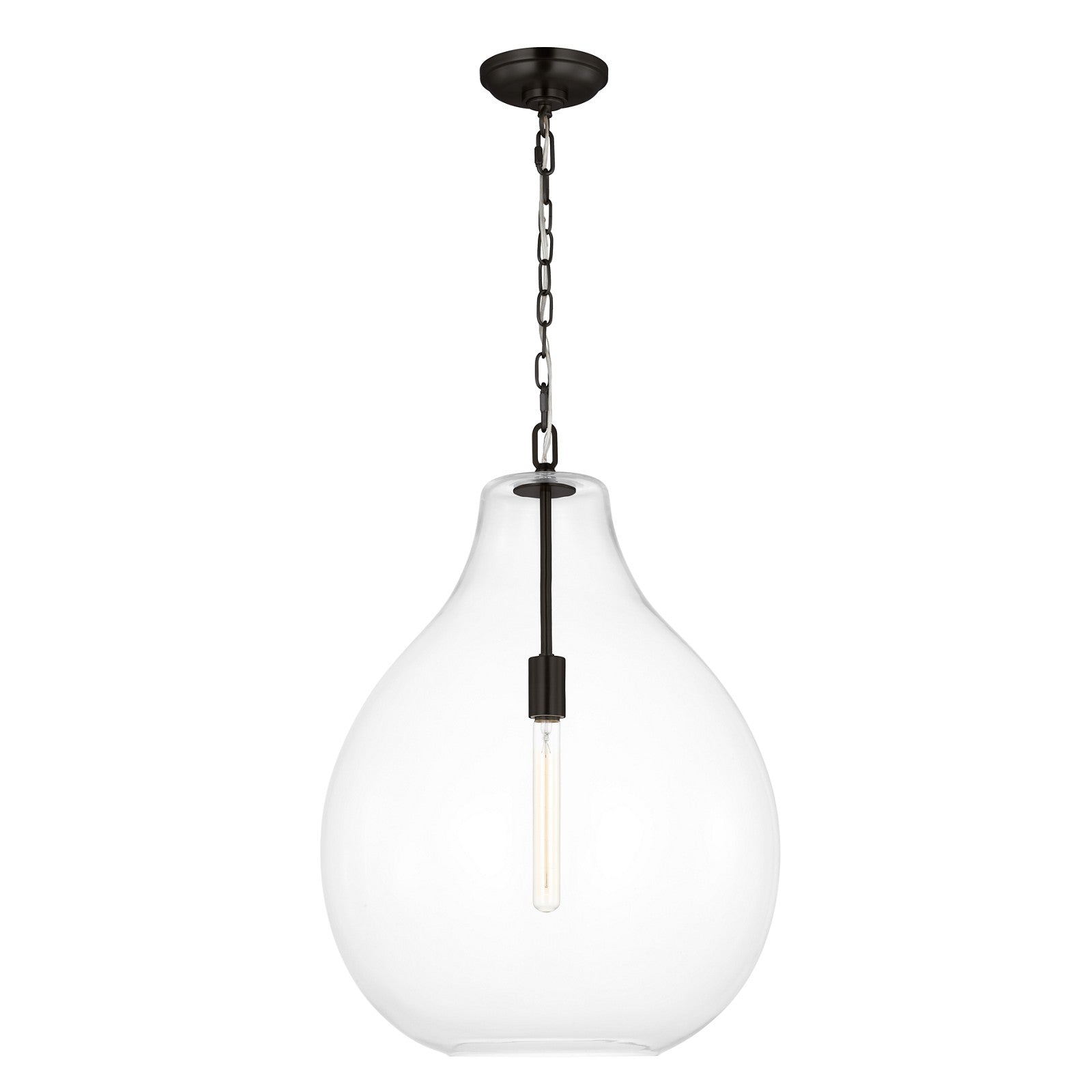 Magnus Extra Large Pendant Aged Iron - Visual Comfort Ceiling Lights