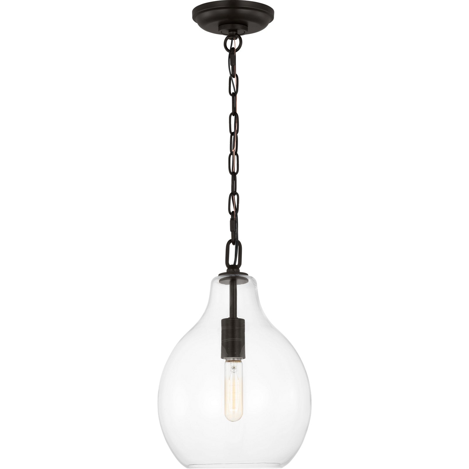 Magnus Large Pendant Aged Iron - Visual Comfort Ceiling Lights