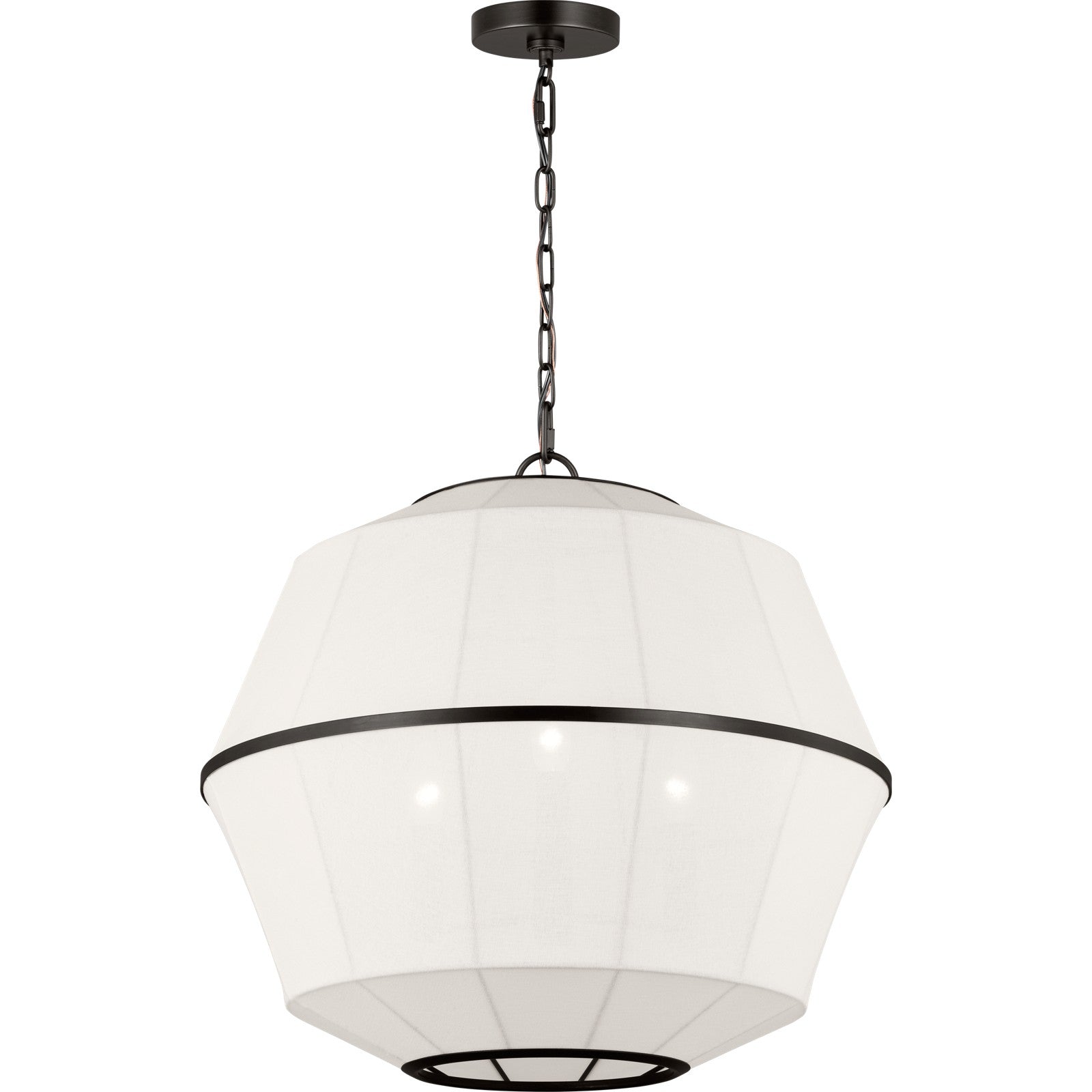 Hikari Medium Lantern Aged Iron - Visual Comfort Ceiling Lights
