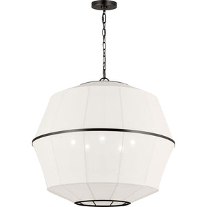 Hikari Large Chandelier Aged Iron - Visual Comfort Ceiling Lights